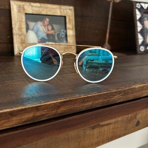 RayBan metallic aviators